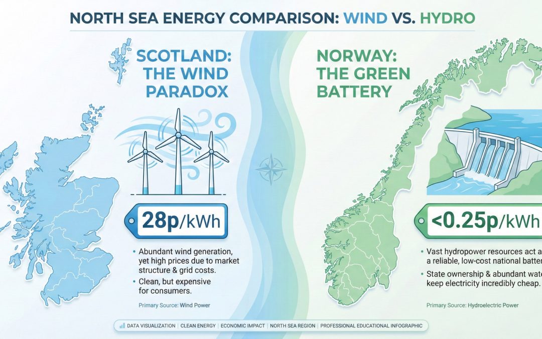 The North Sea Divide: A Comprehensive Analysis of Electricity Pricing Divergence Between Scotland and Norway (2025–2026)